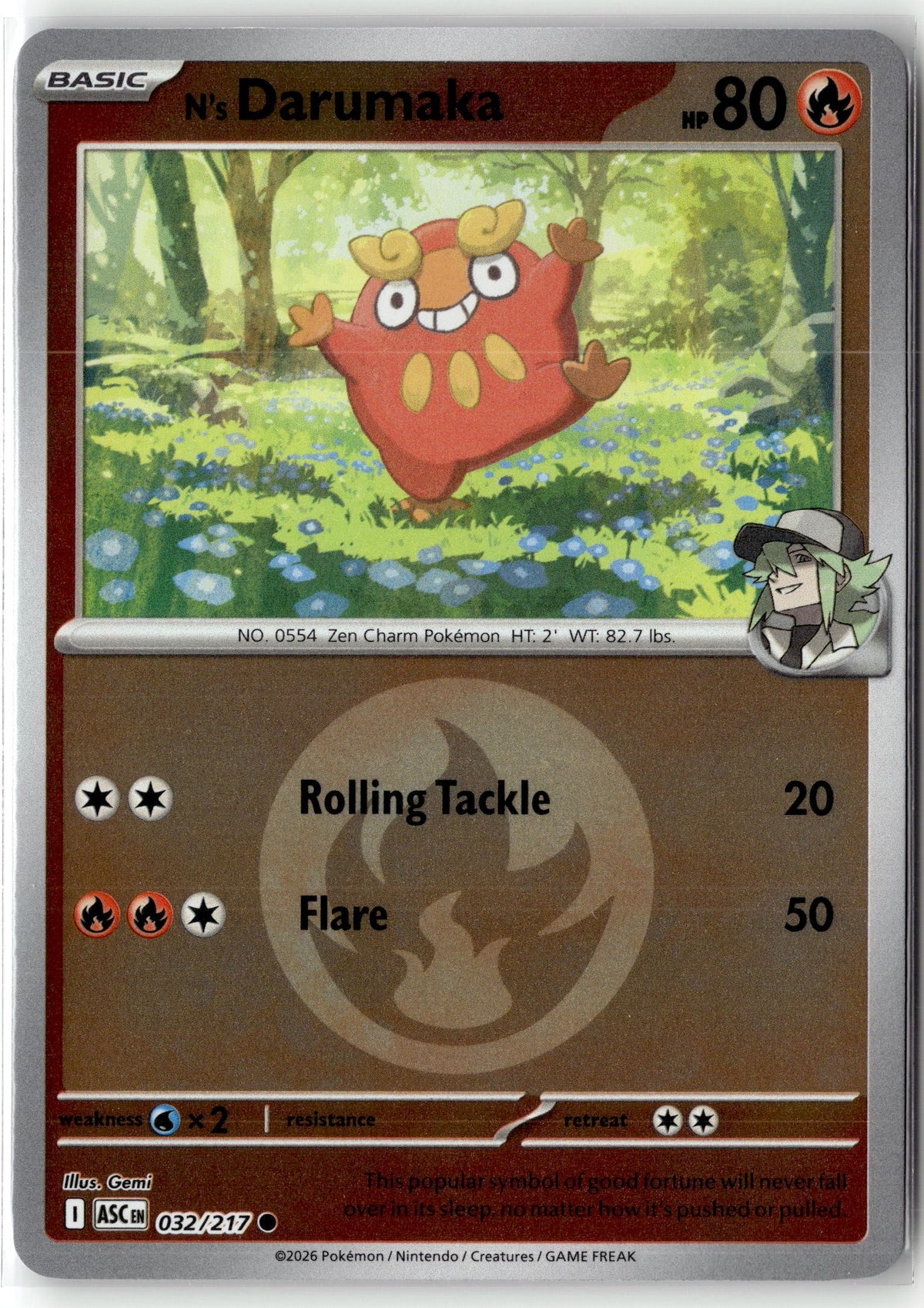 N's Darumaka (Energy Symbol Pattern) [ASC - 032/217]