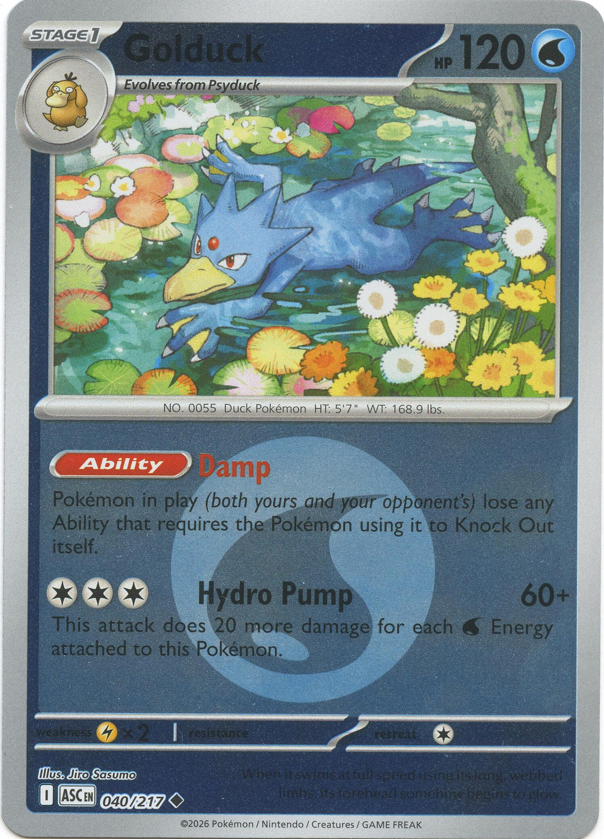 Golduck (Energy Symbol Pattern) [ASC - 040/217]