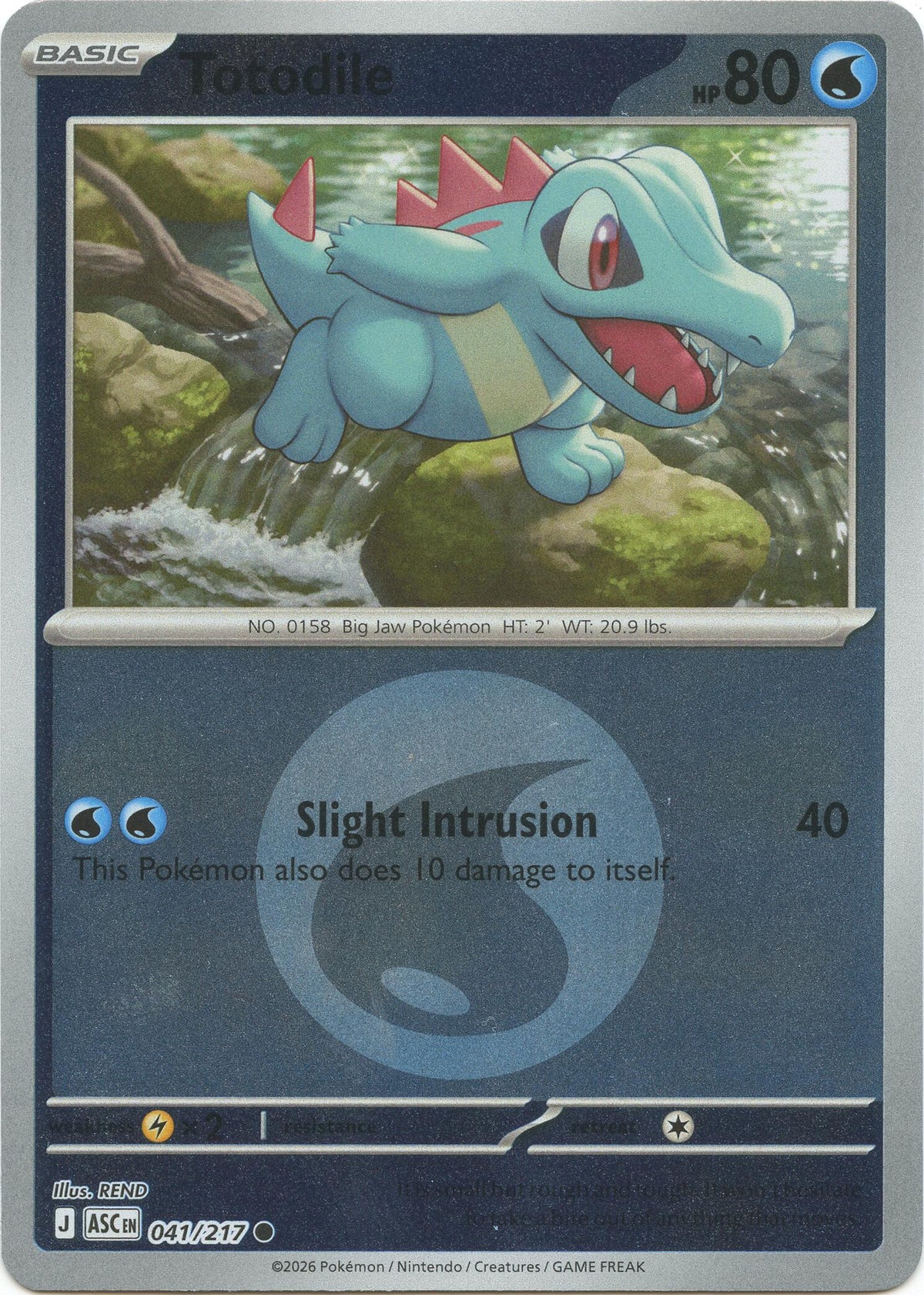 Totodile (Energy Symbol Pattern) [ASC - 041/217]