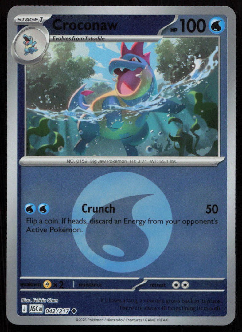 Croconaw (Energy Symbol Pattern) [ASC - 042/217]