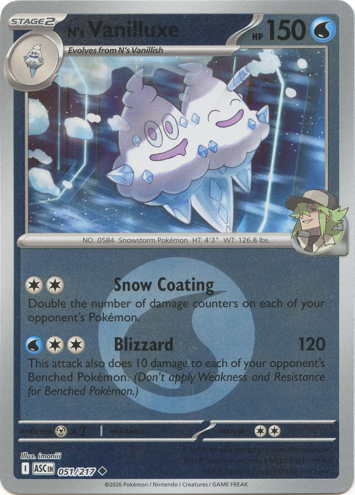 N's Vanilluxe (Energy Symbol Pattern) [ASC - 051/217]