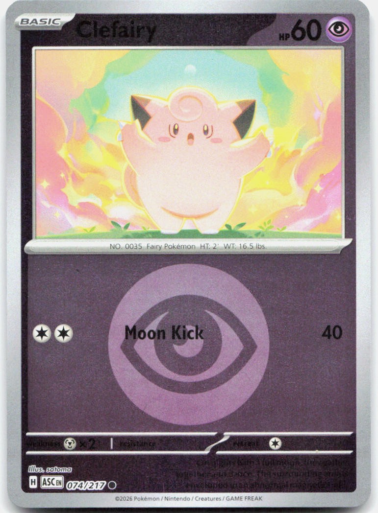 Clefairy (Energy Symbol Pattern) [ASC - 074/217]