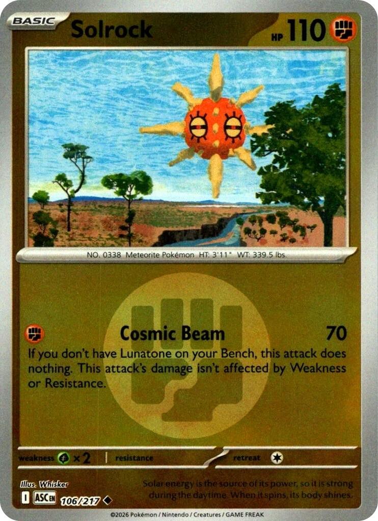 Solrock (Energy Symbol Pattern) [ASC - 106/217]