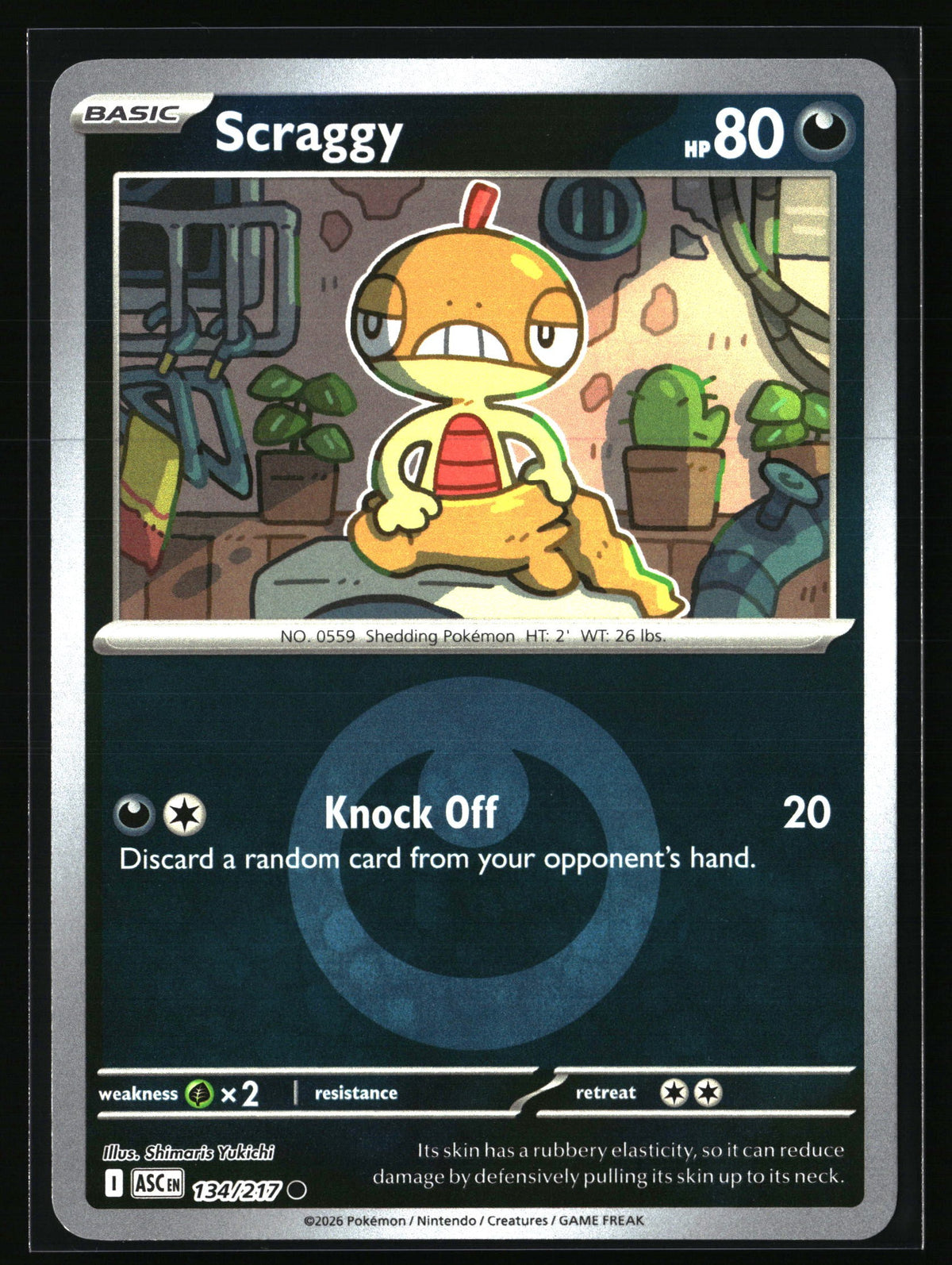 Scraggy (Energy Symbol Pattern) [ASC - 134/217]