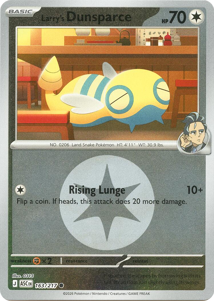 Larry's Dunsparce (Energy Symbol Pattern) [ASC - 163/217]