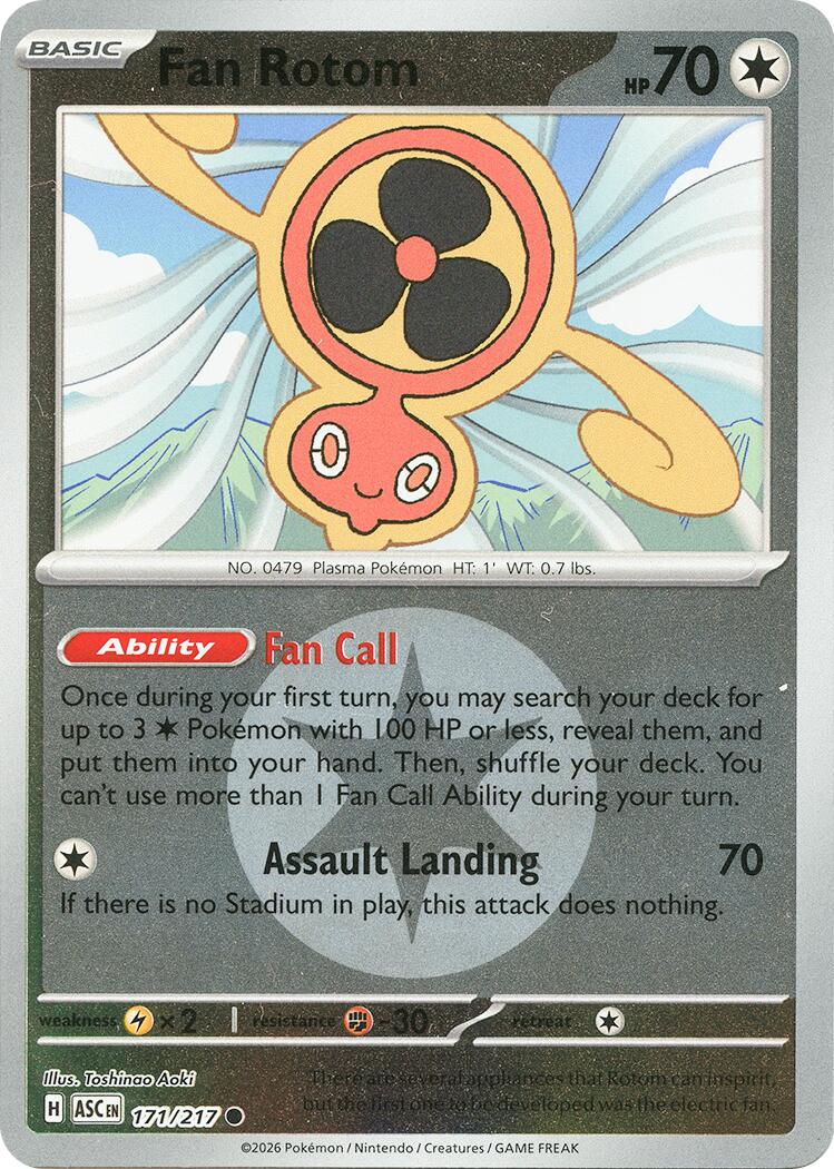 Fan Rotom - 171/217 (Energy Symbol Pattern) [ASC]