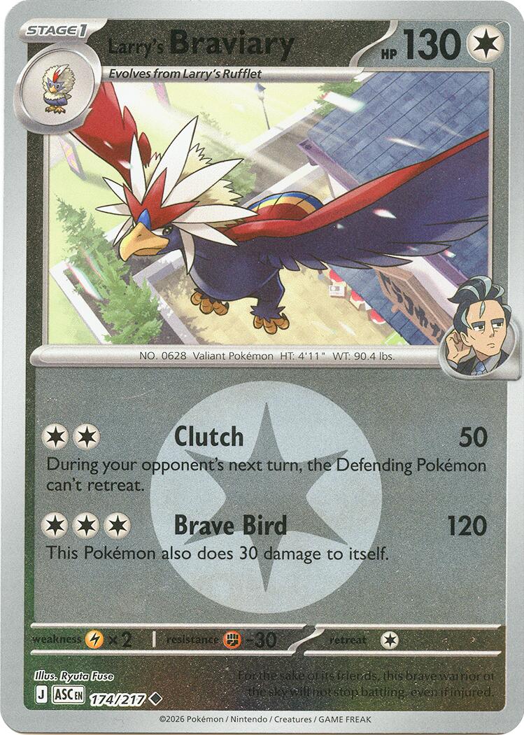 Larry's Braviary (Energy Symbol Pattern) [ASC - 174/217]