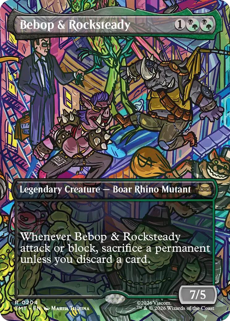 Bebop & Rocksteady (Borderless) [TMT - 204]