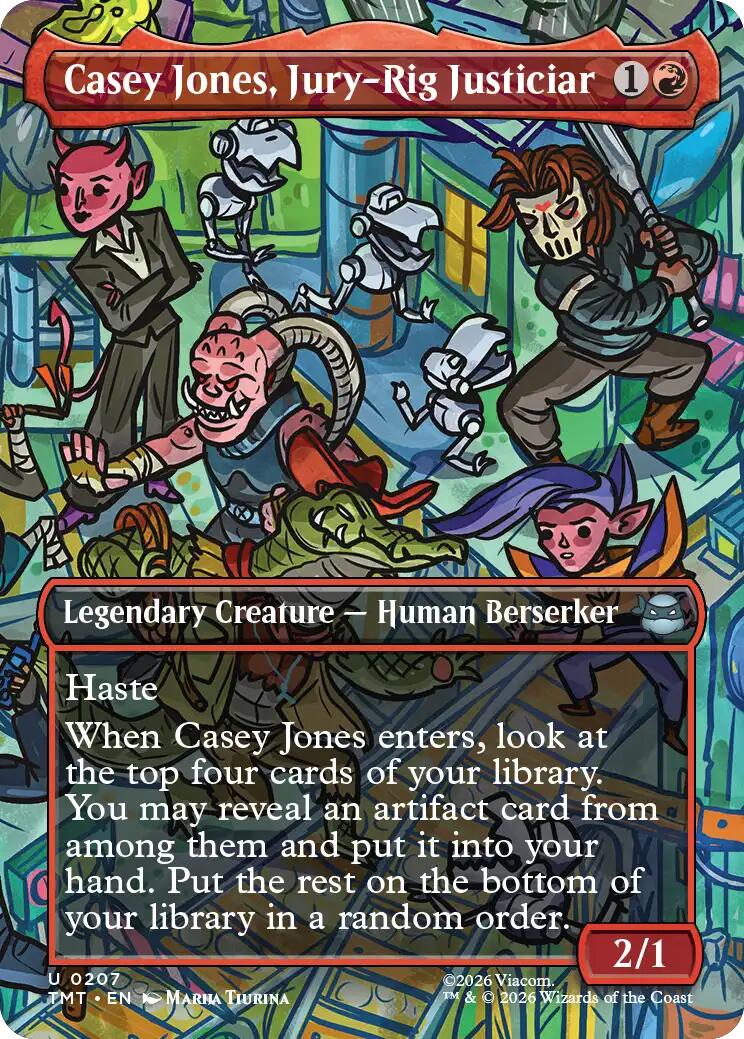 Casey Jones, Jury-Rig Justiciar (Borderless) [TMT - 207]