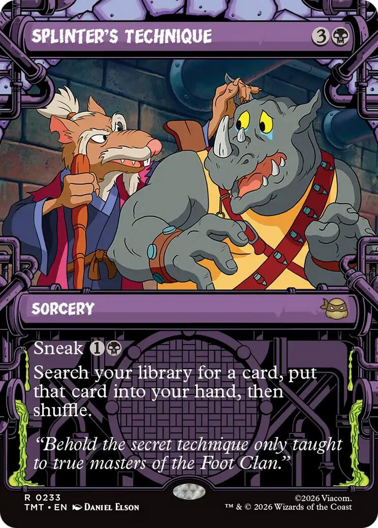Splinter's Technique (Showcase) [TMT - 233]