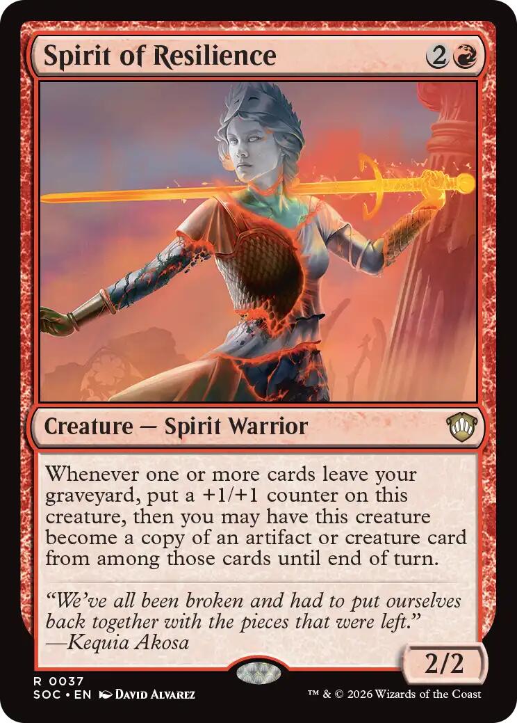 Spirit of Resilience [SOC - 37]