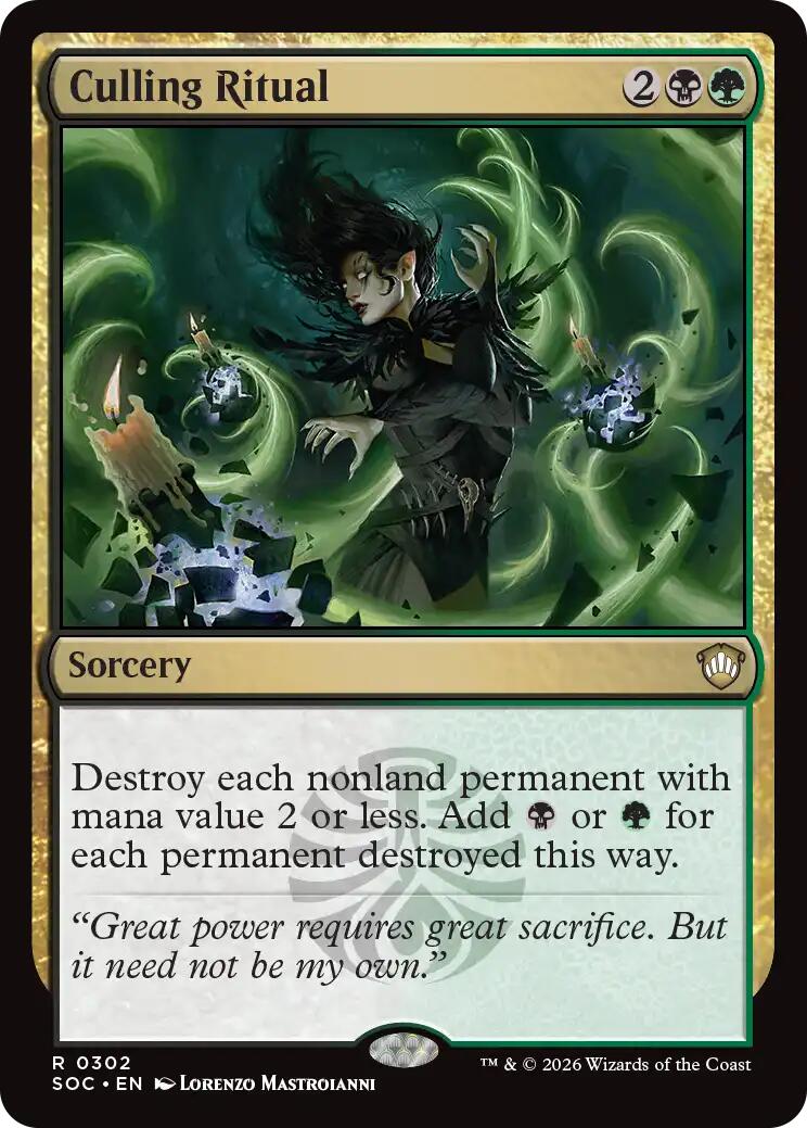 Culling Ritual [SOC - 302]