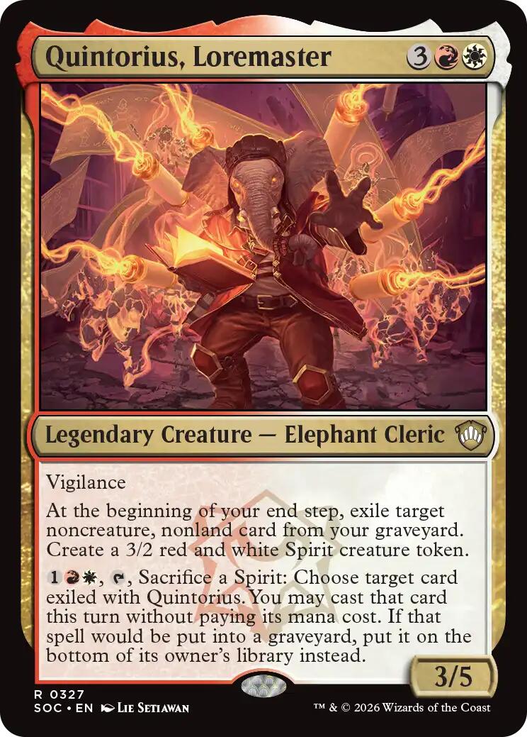 Quintorius, Loremaster [SOC - 327]