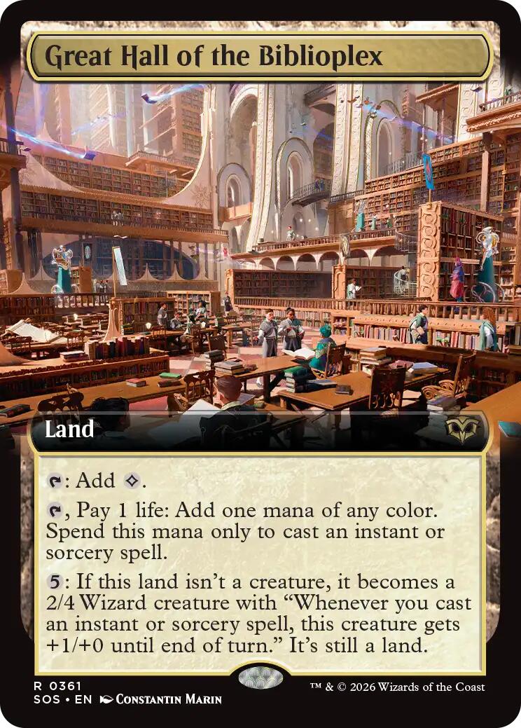 Great Hall of the Biblioplex (Extended Art) [SOS - 361]