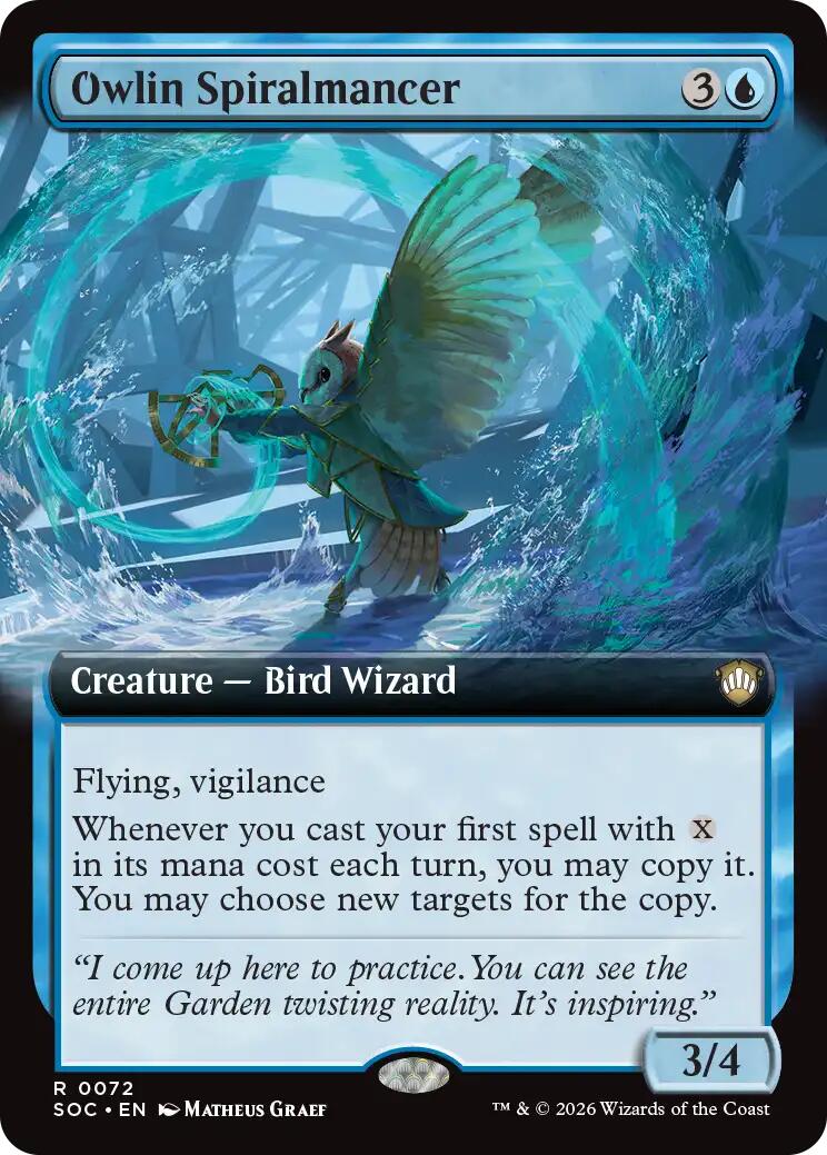 Owlin Spiralmancer (Extended Art) [SOC - 72]