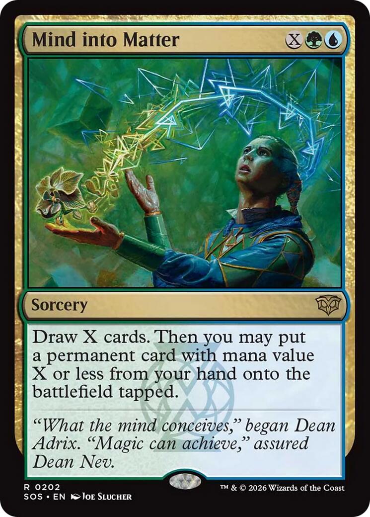 Mind into Matter [SOS - 202]