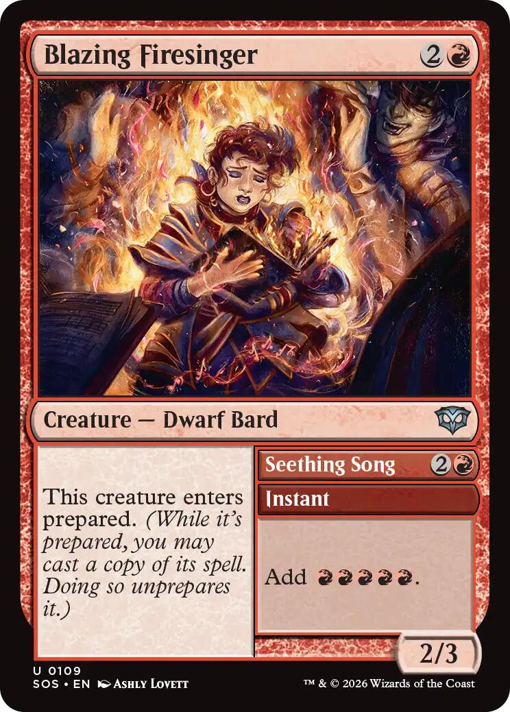 Blazing Firesinger [SOS - 109]