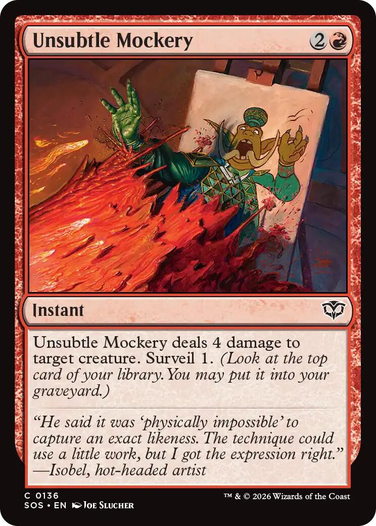 Unsubtle Mockery [SOS - 136]