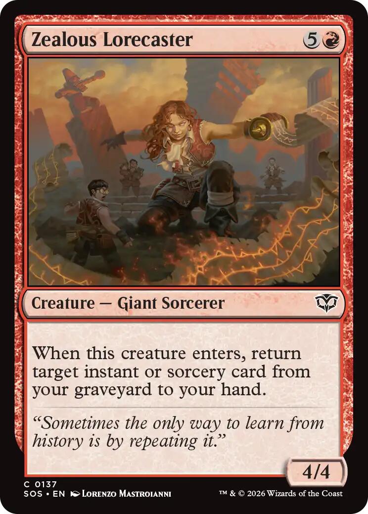 Zealous Lorecaster [SOS - 137]