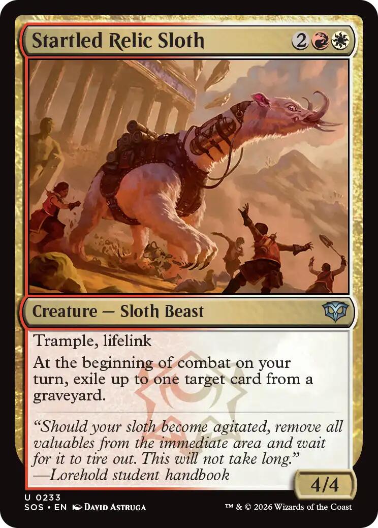 Startled Relic Sloth [SOS - 233]