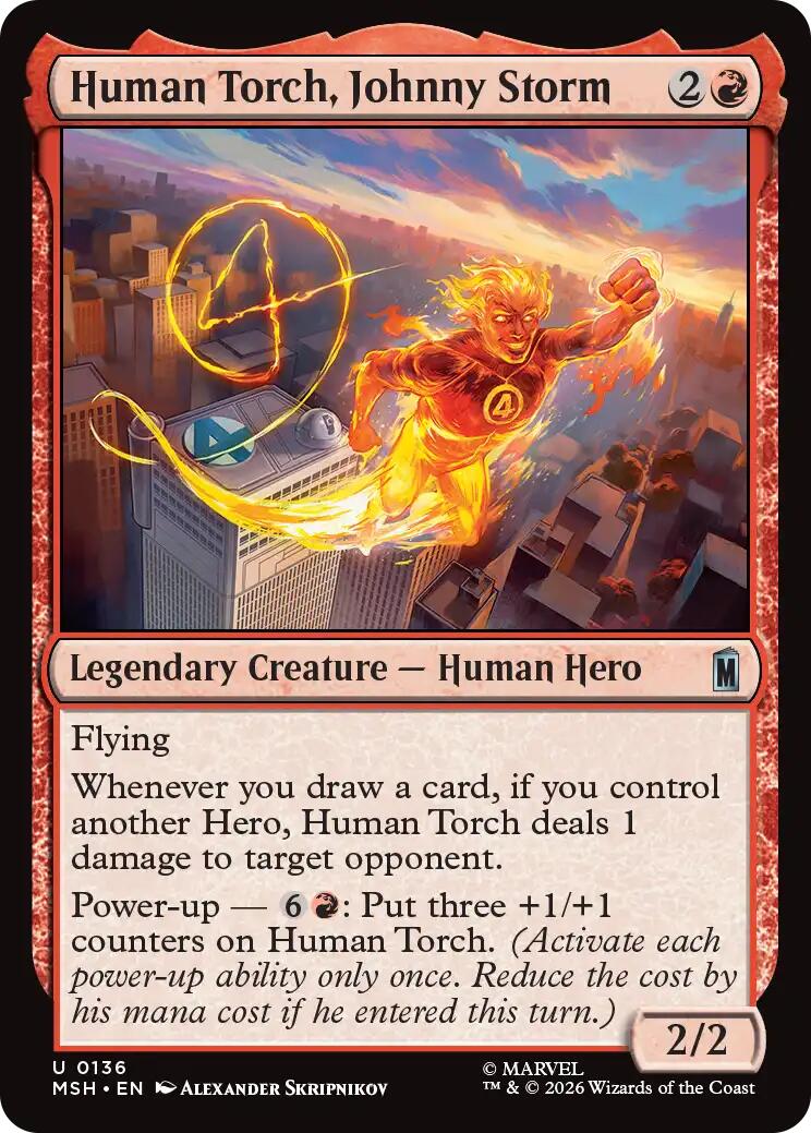 Human Torch, Johnny Storm [MSH - 136]