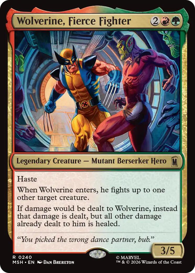 Wolverine, Fierce Fighter [MSH - 240]