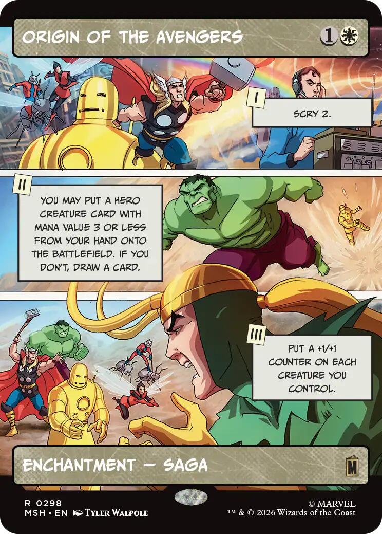 Origin of the Avengers (Borderless) [MSH - 298]