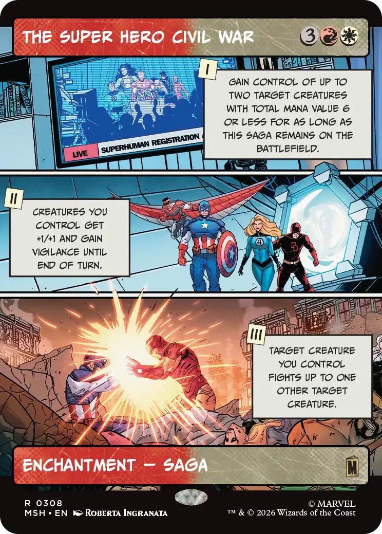 The Super Hero Civil War (Borderless) [MSH - 308]
