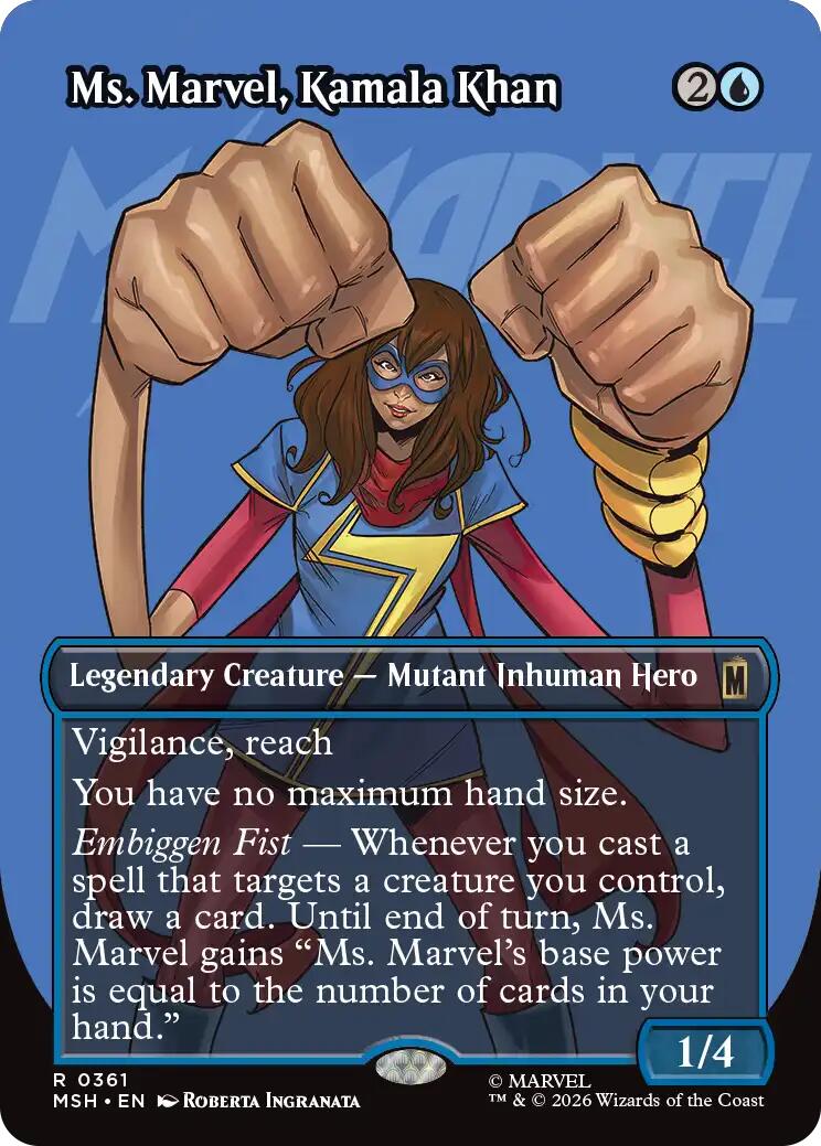 Ms. Marvel, Kamala Khan (Borderless) [MSH - 361]