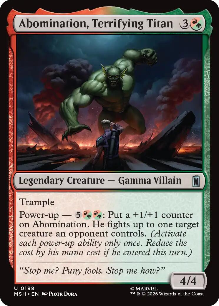 Abomination, Terrifying Titan [MSH - 198]