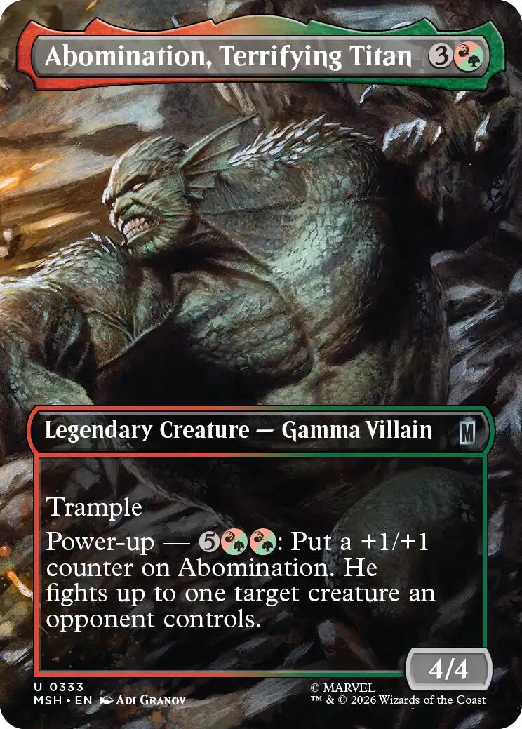Abomination, Terrifying Titan (Borderless) [MSH - 333]