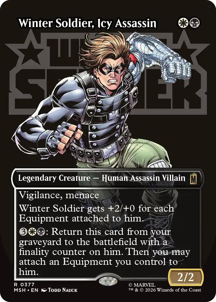 Winter Soldier, Icy Assassin (Borderless) [MSH - 377]