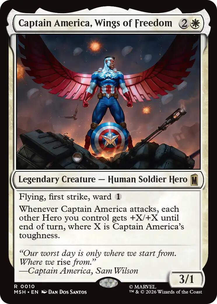 Captain America, Wings of Freedom [MSH - 10]