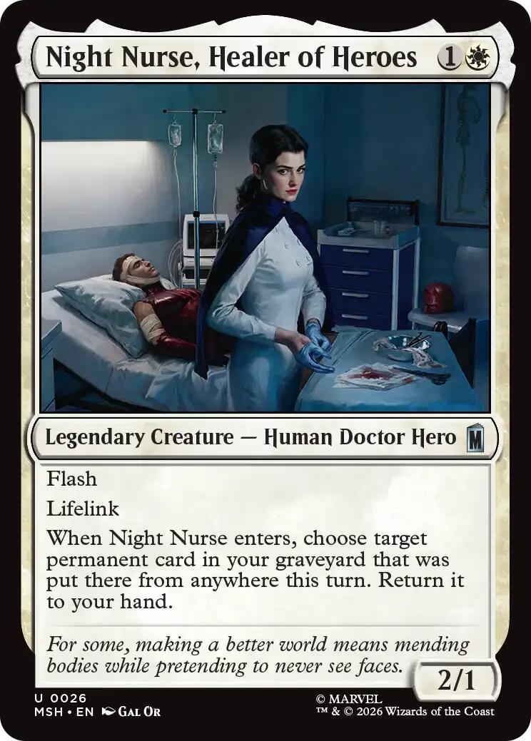 Night Nurse, Healer of Heroes [MSH - 26]