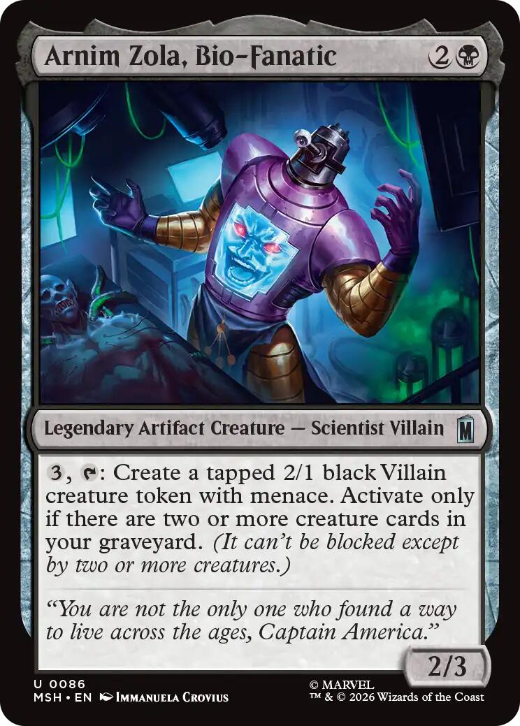 Arnim Zola, Bio-Fanatic [MSH - 86]