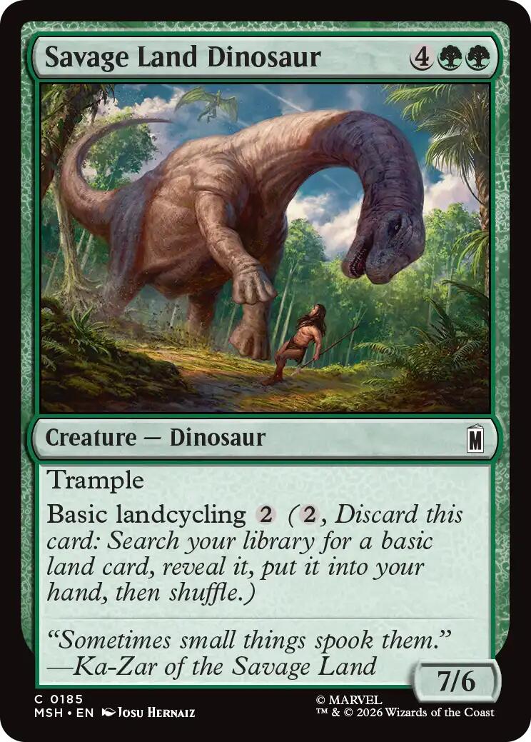 Savage Land Dinosaur [MSH - 185]