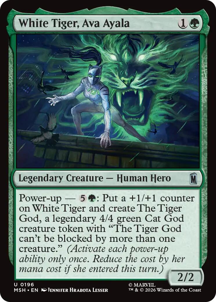 White Tiger, Ava Ayala [MSH - 196]