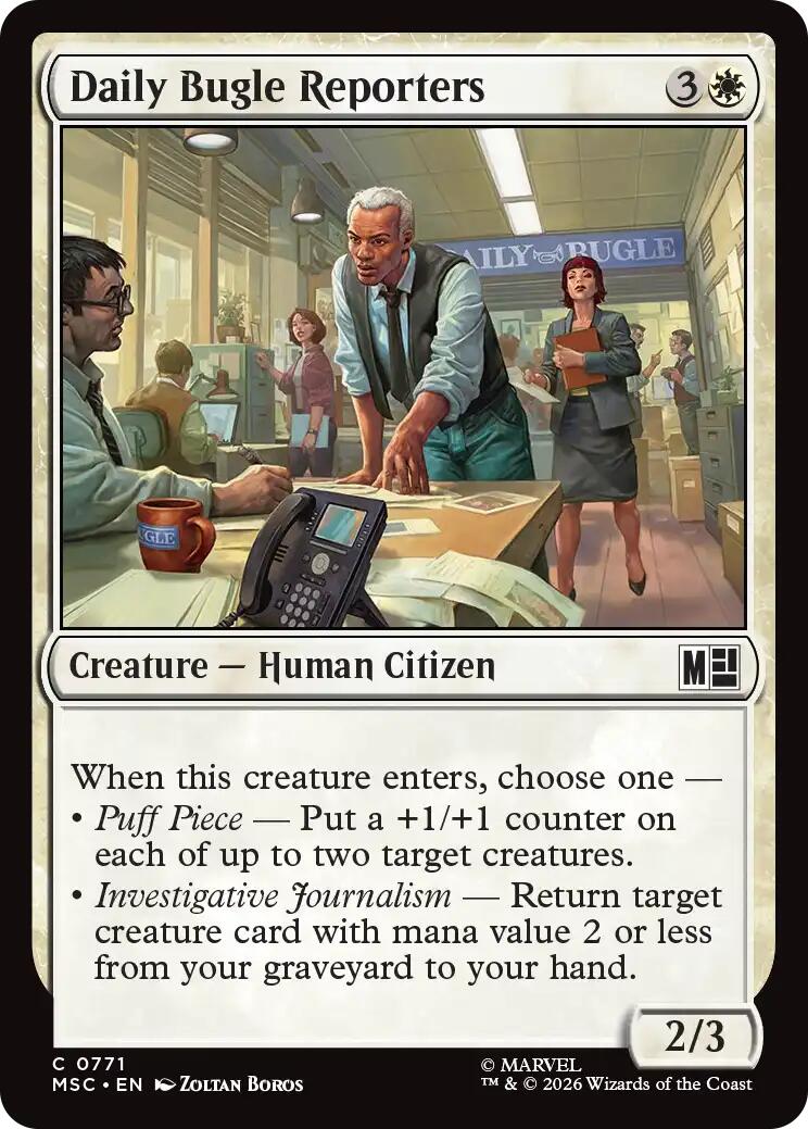 Daily Bugle Reporters [MSC - 771]