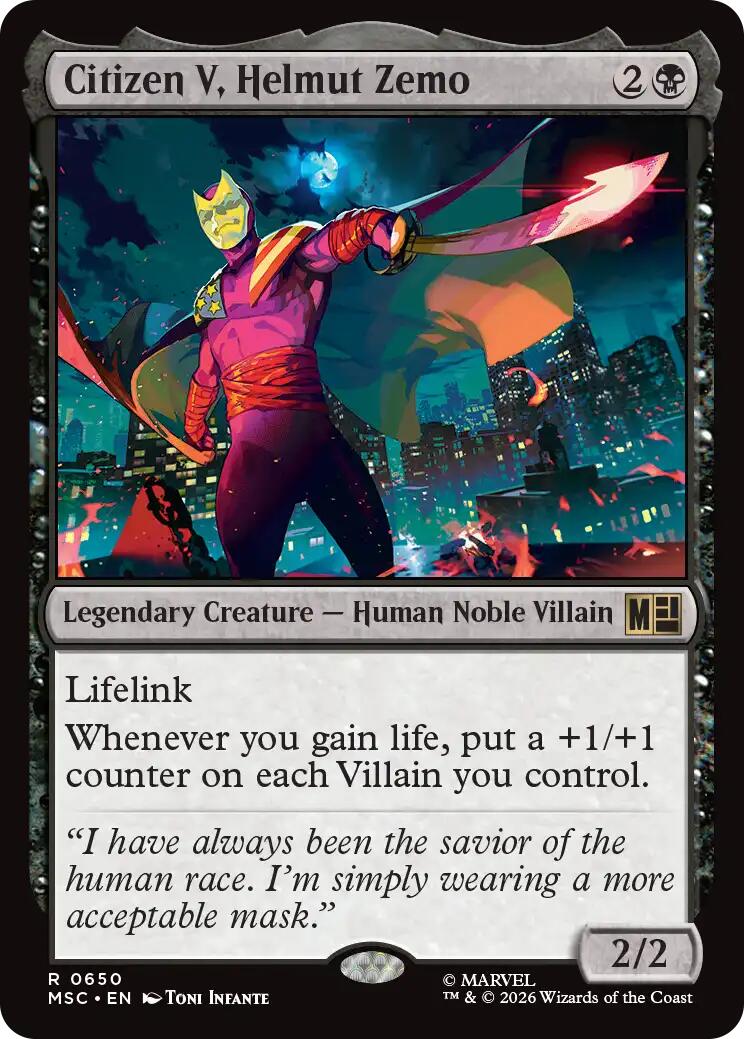 Citizen V, Helmut Zemo [MSC - 650]
