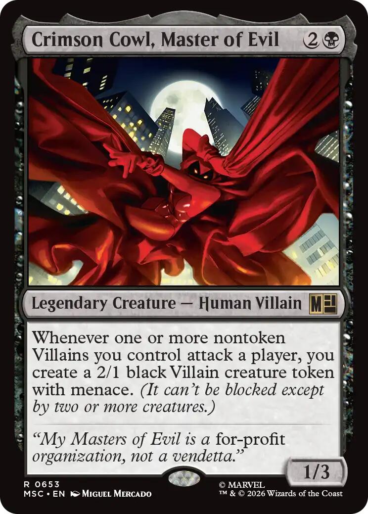 Crimson Cowl, Master of Evil [MSC - 653]