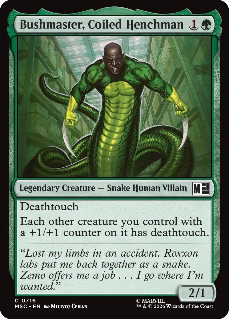 Bushmaster, Coiled Henchman [MSC - 716]