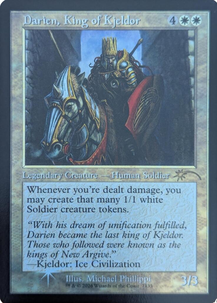 Darien, King of Kjeldor (Retro Frame) [SLD - 7135]