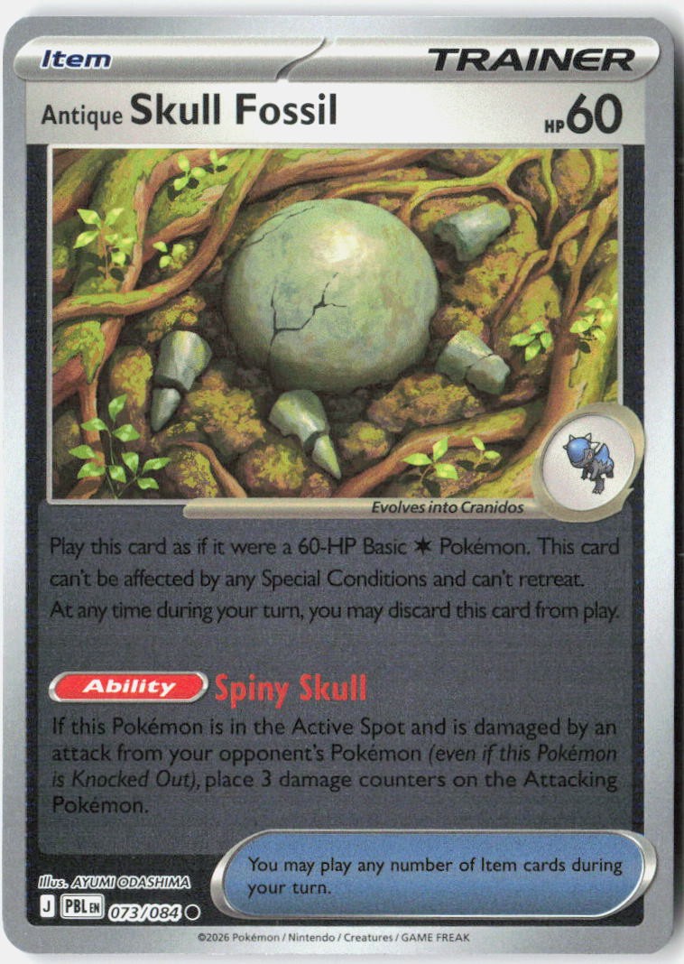 Antique Skull Fossil [PBL - 073/084]