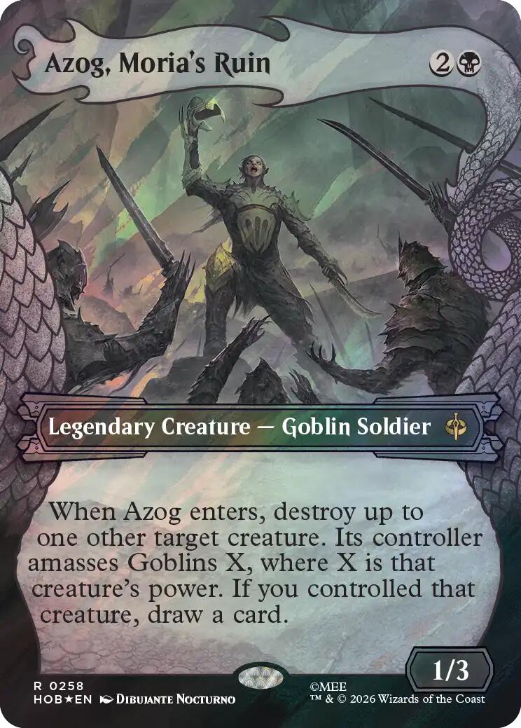 Azog, Moria's Ruin (Showcase) (Surge Foil) [HOB - 258]