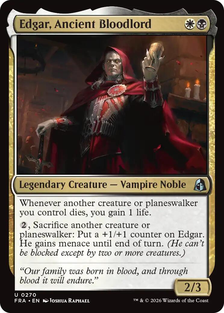 Edgar, Ancient Bloodlord [FRA - 270]